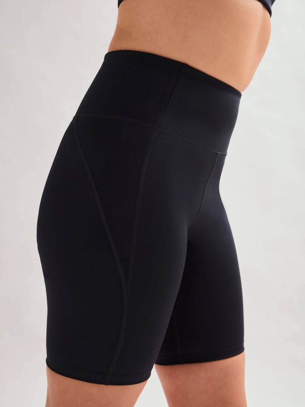Girlfriend Collective Black High-Rise Bike Short